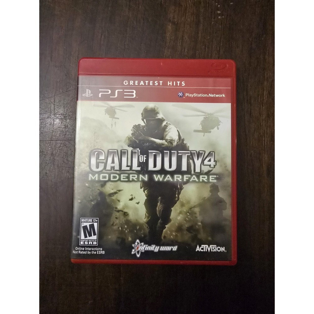 SONY‎ Playstation 3 PS3 Call Of Duty 4 Modern Warfare Game Manual Included